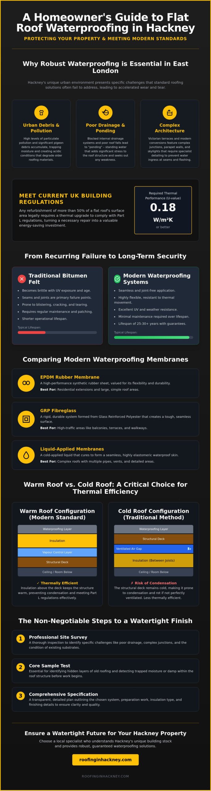 Flat Roof Waterproofing in Hackney: A Guide to Durable Solutions
