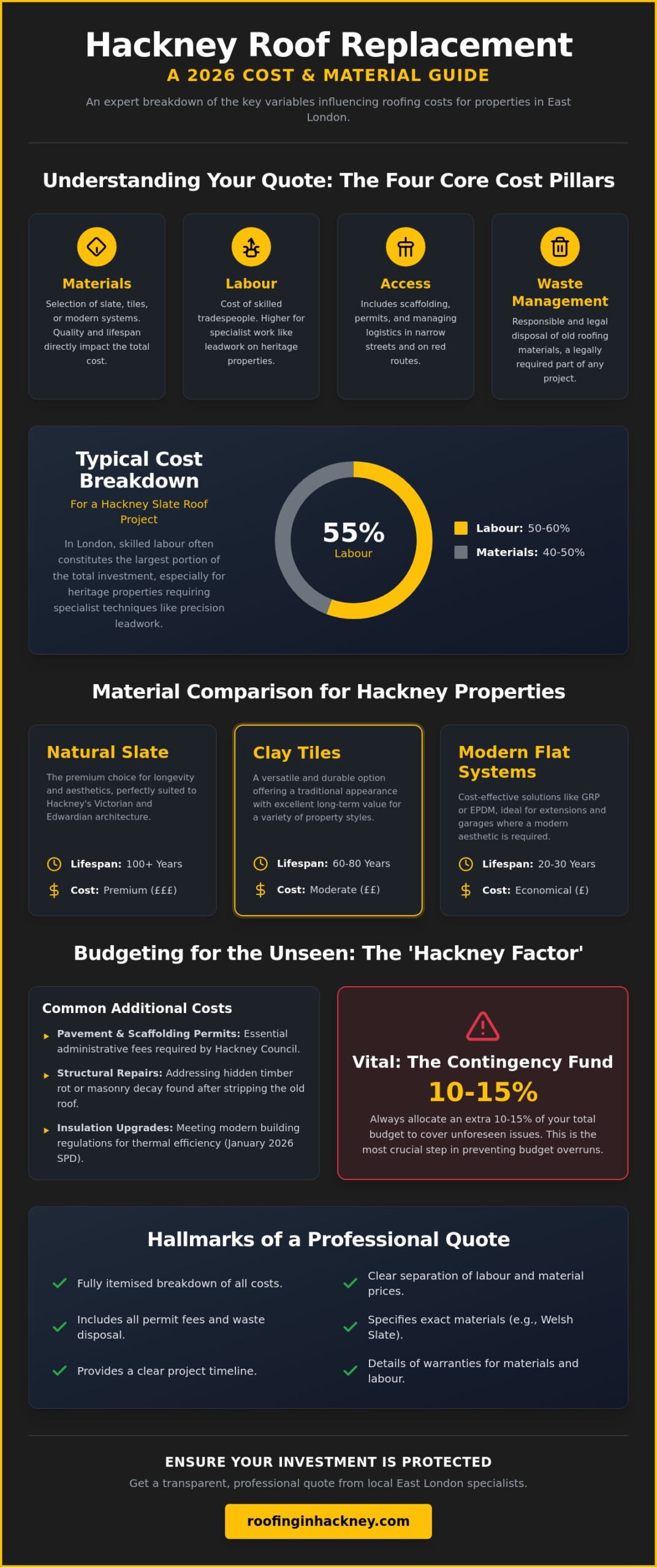 Hackney Roof Replacement Cost: 2026 Price Guide & Local Factors