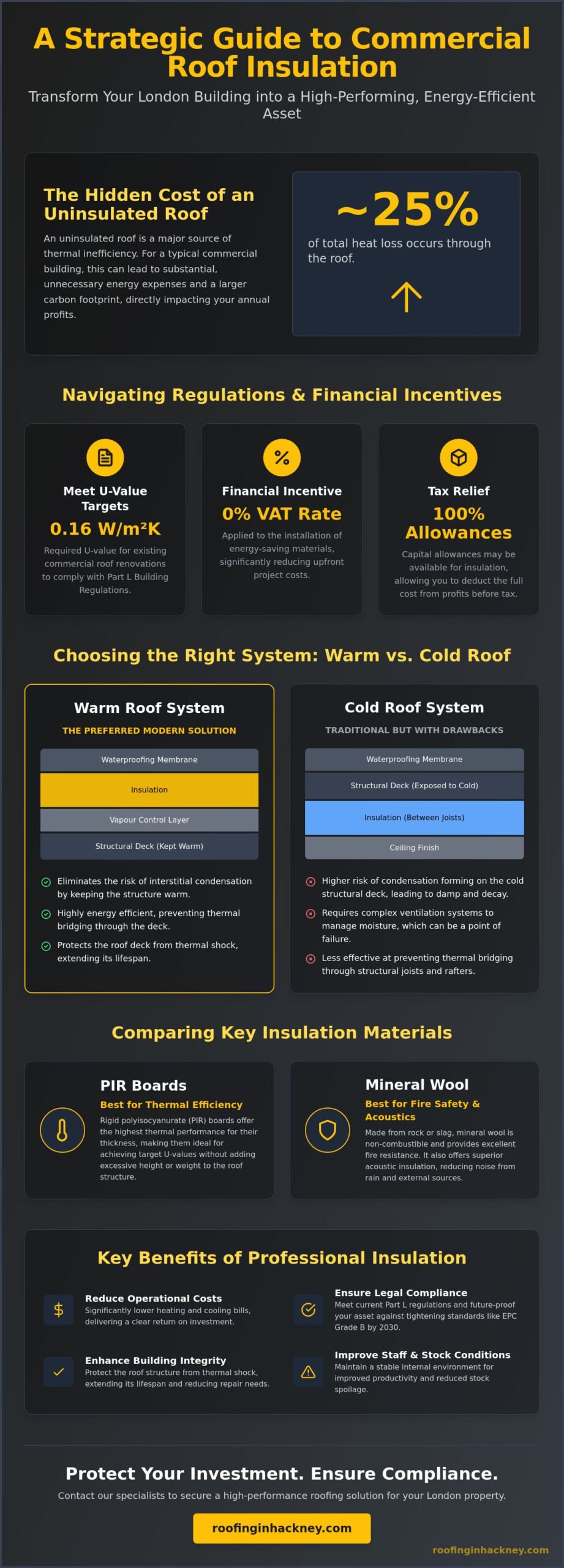 Commercial Roof Insulation London: A Guide to Thermal Performance Upgrades