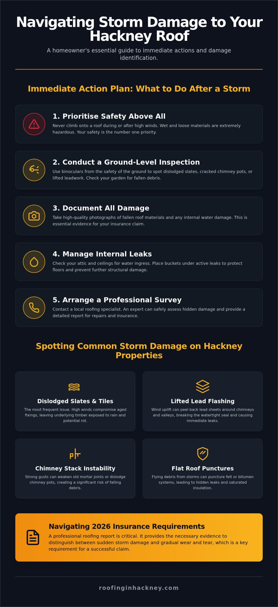 Storm Damage Roof Repair in Hackney: A 2026 Emergency Guide